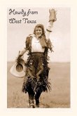 Vintage Journal Howdy from West Texas, Rodeo Woman