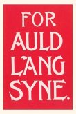 Vintage Journal For Auld Lang Syne