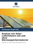 Analyse von Solar-Lufterhitzern mit und ohne Wärmespeichermaterial