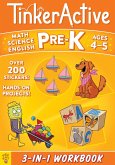 Tinkeractive Pre-K 3-In-1 Workbook: Math, Science, English Language Arts