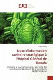 Note d'information sanitaire stratégique à l'Hôpital Général de Douala