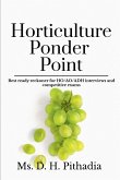 Horticulture Ponder Points