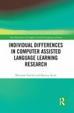 Individual differences in Computer Assisted Language Learning Research (eBook, ePUB)