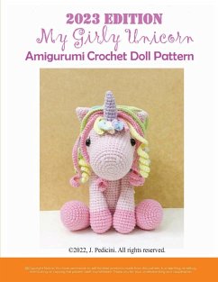 2023 My Girly Unicorn Amigurumi Crochet Doll Pattern - Pedicini, J.