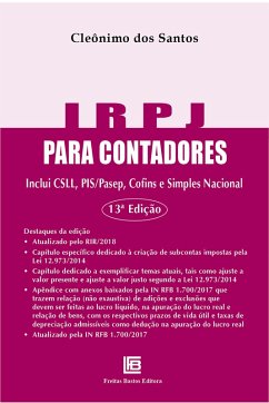 IRPJ para Contadores (eBook, PDF) - Santos, Cleônimo Dos