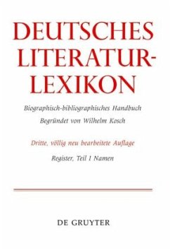 Namen, 2 Teile / Deutsches Literatur-Lexikon Register, Teil I