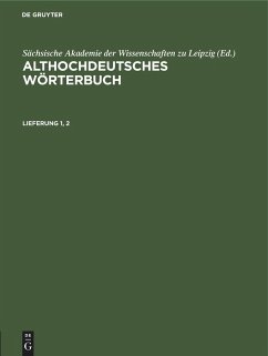 Althochdeutsches Wörterbuch. Lieferung 1, 2