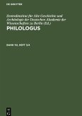 Philologus, Band 112, Heft 3/4, Philologus Band 112, Heft 3/4