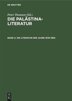 Die Literatur der Jahre 1878¿1894