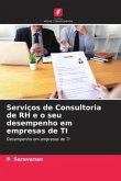 Serviços de Consultoria de RH e o seu desempenho em empresas de TI