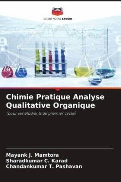 Cover Chimie Pratique Analyse Qualitative Organique