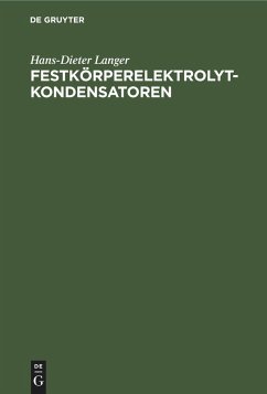 Festkörperelektrolytkondensatoren - Langer, Hans-Dieter