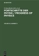 Fortschritte der Physik / Progress of... - Bild 1