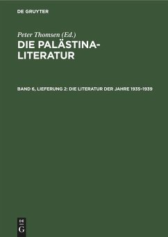 Die Literatur der Jahre 1935¿1939