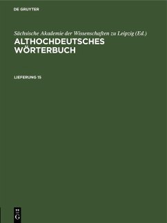 Cover Althochdeutsches Wörterbuch. Lieferung 15
