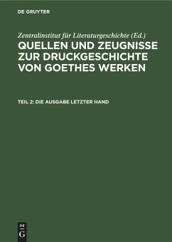 Die Ausgabe letzter Hand