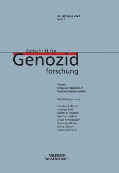 Zeitschrift für Genozidforschung. 20. Jg. 2022, Heft 2