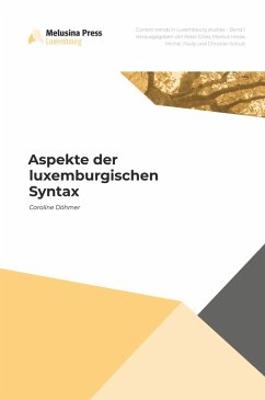 Cover Aspekte der luxemburgischen Syntax