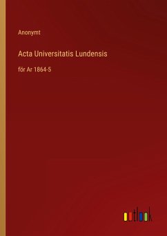 Acta Universitatis Lundensis - Anonymt