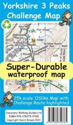 Cover Yorkshire 3 Peaks Challenge Map and Guide