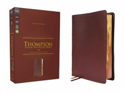 Nkjv, Thompson Chain-Reference Bible, Genuine Leather, Calfskin, Burgundy, Red Letter, Comfort Print - Zondervan