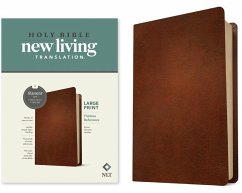 NLT Large Print Thinline Reference Bible, Filament Enabled (Genuine Leather, Brown, Red Letter)