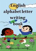 English alphabet letters writing book