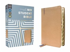 Niv, Student Bible, Personal Size, Leathersoft, Tan, Thumb Indexed, Comfort Print - Zondervan