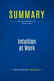 Summary: Intuition at Work