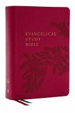 Evangelical Study Bible: Christ-centered. Faith-building. Mission-focused. (NKJV, Pink Leathersoft, Red Letter, Thumb Indexed, Large Comfort Print)