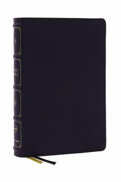 Nkjv, Large Print Thinline Reference Bible, Blue Letter, MacLaren Series, Leathersoft, Black, Comfort Print - Thomas Nelson