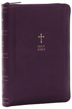 KJV Holy Bible: Compact with 43,000 Cross References, Purple Leathersoft with zipper, Red Letter, Comfort Print: King James Version - Thomas Nelson