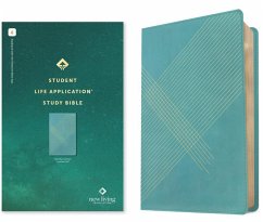 Cover NLT Student Life Application Study Bible, Filament Enabled (Leatherlike, Teal Blue Striped, Red Letter)