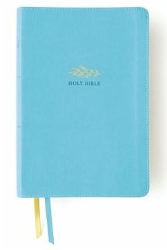 Niv, Women's Devotional Bible (by Women, for Women), Large Print, Leathersoft, Teal, Comfort Print - Zondervan
