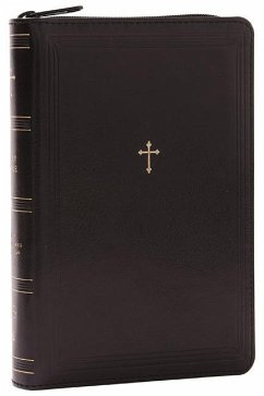 NKJV Compact Paragraph-Style Bible w/ 43,000 Cross References, Black Leathersoft with zipper, Red Letter, Comfort Print: Holy Bible, New King James Version - Thomas Nelson