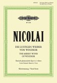 Die Lustigen Weiber Von Windsor (the Merry Wives of Windsor) (Vocal Score)
