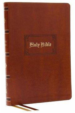 KJV Holy Bible: Giant Print Thinline Bible, Tan Leathersoft, Red Letter, Comfort Print: King James Version (Vintage Series) - Nelson, Thomas