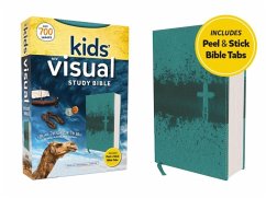 Niv, Kids' Visual Study Bible, Leathersoft, Teal, Full Color Interior, Peel/Stick Bible Tabs - Zondervan