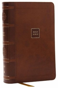 NKJV Compact Paragraph-Style Bible w/ 43,000 Cross References, Brown Leathersoft, Red Letter, Comfort Print: Holy Bible, New King James Version - Thomas Nelson