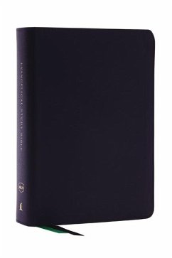 Evangelical Study Bible: Christ-centered. Faith-building. Mission-focused. (NKJV, Black Bonded Leather, Red Letter, Thumb Indexed, Large Comfort Print) - Thomas Nelson