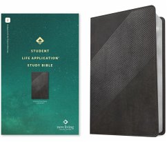 Cover NLT Student Life Application Study Bible, Filament Enabled (Leatherlike, Charcoal Gray Striped, Red Letter)