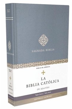 Biblia Católica, Edición Para Notas, Tapa Dura/Tela, Azul, Comfort Print - Católica, Editorial; Biblia, La Casa de la