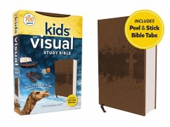 Niv, Kids' Visual Study Bible, Leathersoft, Bronze, Full Color Interior, Peel/Stick Bible Tabs - Zondervan