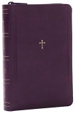 NKJV Compact Paragraph-Style Bible w/ 43,000 Cross References, Purple Leathersoft with zipper, Red Letter, Comfort Print: Holy Bible, New King James Version
