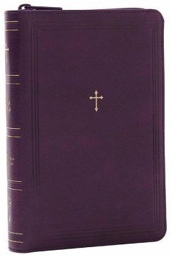 NKJV Compact Paragraph-Style Bible w/ 43,000 Cross References, Purple Leathersoft with zipper, Red Letter, Comfort Print: Holy Bible, New King James Version - Thomas Nelson