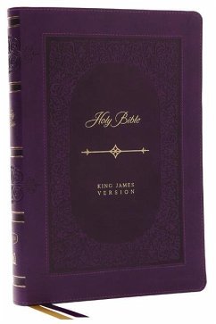 KJV Holy Bible: Giant Print Thinline Bible, Purple Leathersoft, Red Letter, Comfort Print (Thumb Indexed): King James Version (Vintage Series) - Nelson, Thomas