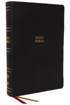 NKJV Holy Bible, Super Giant Print Reference Bible, Black Genuine Leather, 43,000 Cross References, Red Letter, Thumb Indexed, Comfort Print: New King James Version - Thomas Nelson