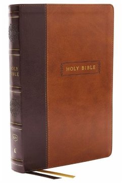 KJV Holy Bible with 73,000 Center-Column Cross References, Brown Leathersoft, Red Letter, Comfort Print (Thumb Indexed): King James Version - Thomas Nelson