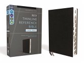 Niv, Thinline Reference Bible (Deep Study at a Portable Size), Large Print, Bonded Leather, Black, Red Letter, Thumb Indexed, Comfort Print