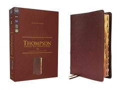 Nkjv, Thompson Chain-Reference Bible, Genuine Leather, Calfskin, Burgundy, Red Letter, Thumb Indexed, Comfort Print - Zondervan